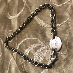 Please Return to Tiffany & Co Silver Choker Necklace